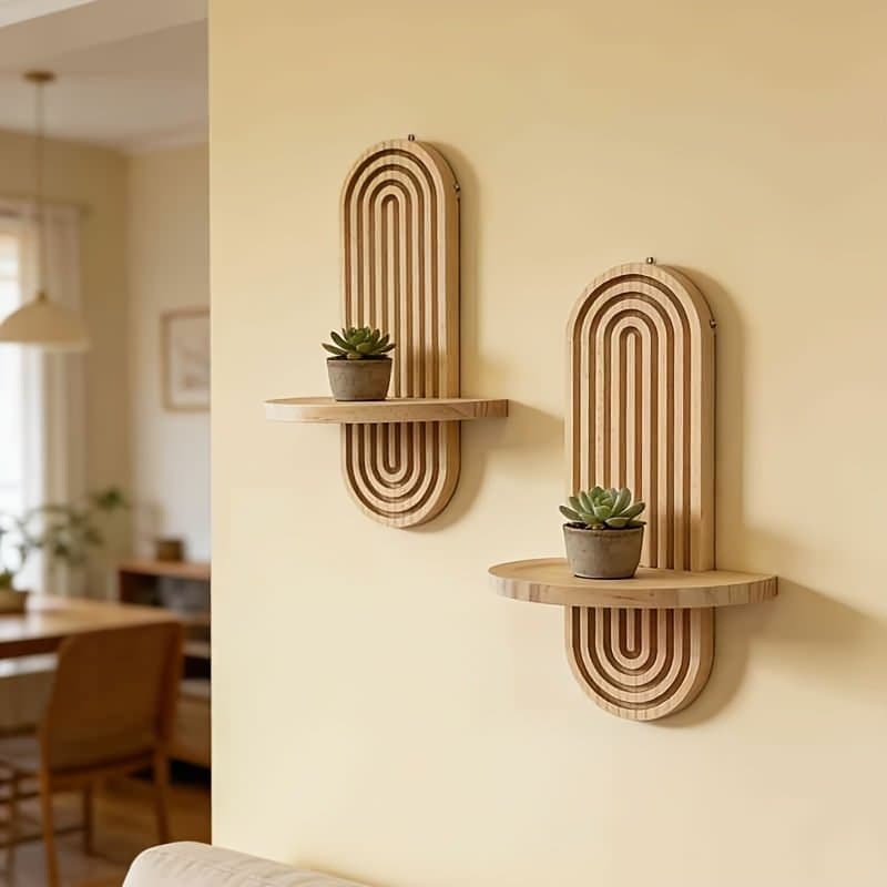 Étagère Murale Arche en Bois Classique - Maison & Décoration | Bishop